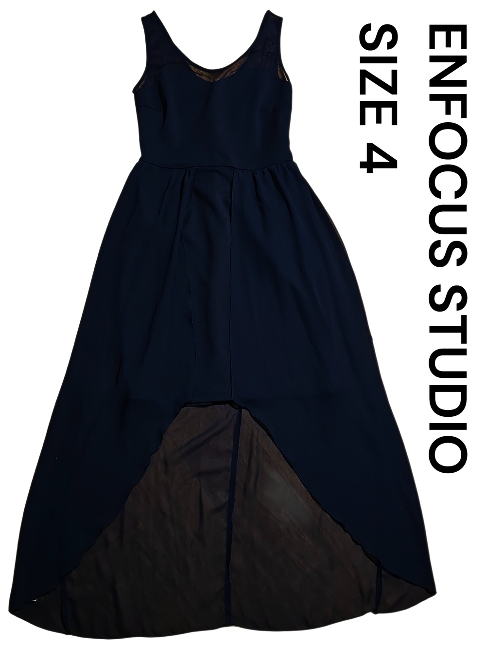Enfocus Studio Black  High-Low Dress